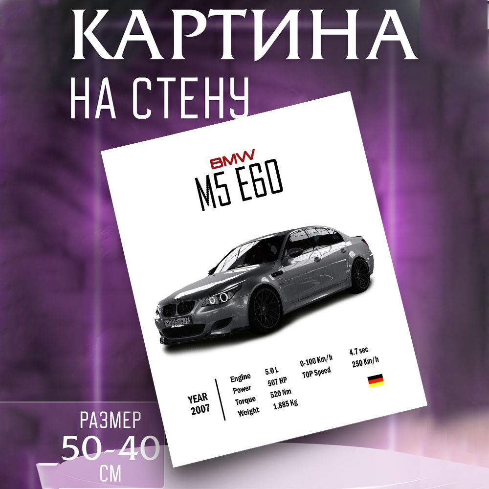 Картина на стену BMW m5 e60 #1