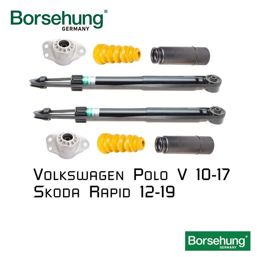 Задние амортизаторы BORSEHUNG для Volkswagen Polo, Skoda Rapid, Фольсваген Поло, Шкода Рапид  #1
