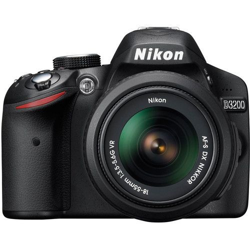 Фотоаппарат Nikon D3200 Kit AF-S DX NIKKOR 18-55mm f/3.5-5.6G VR, черный #1