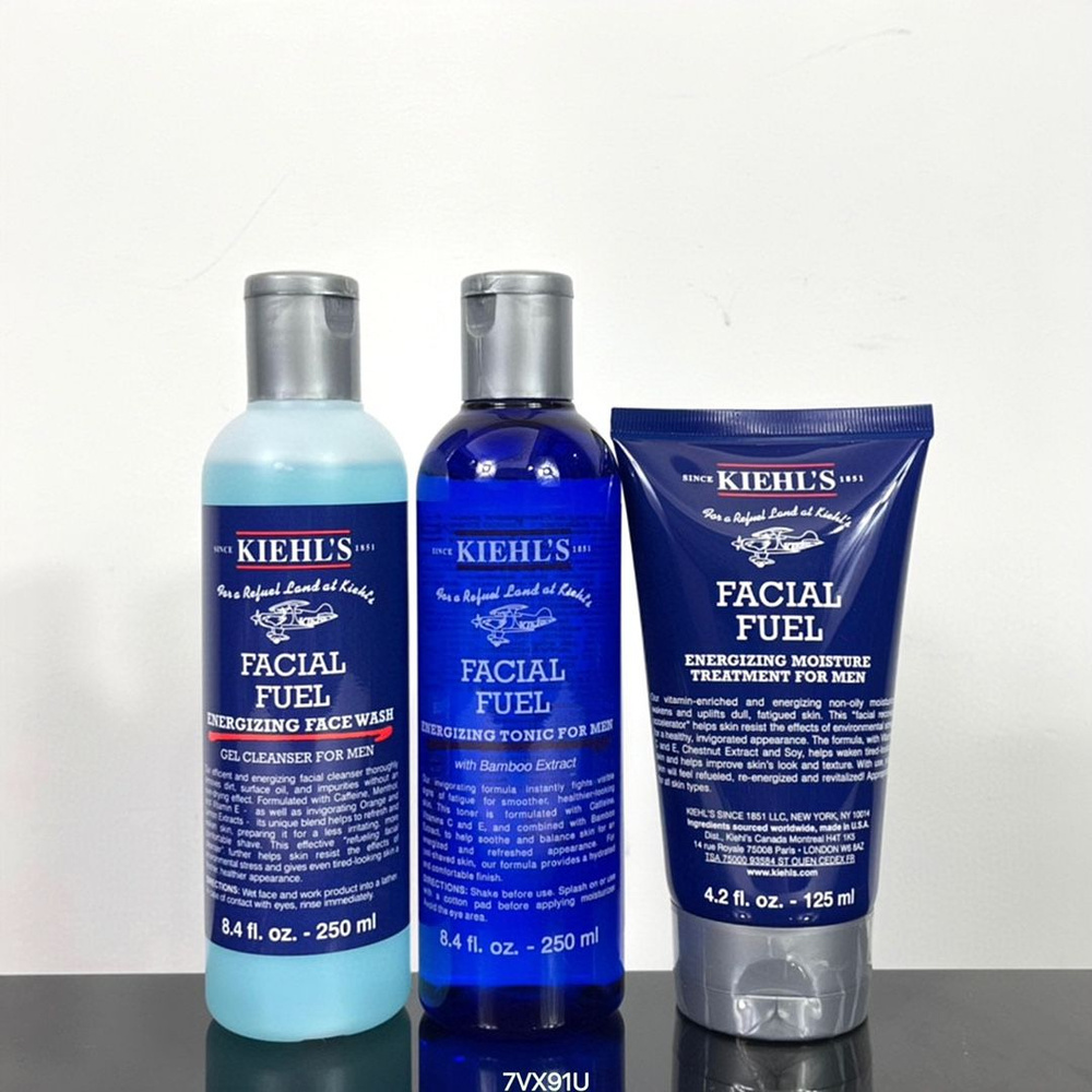 Kiehl's Отбеливающий набор для ухода за кожей для мужчин из 3 предметов  #1