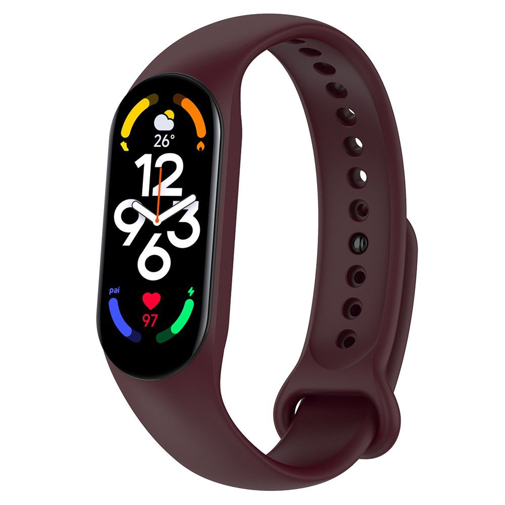 ремешок для Xiaomi Mi Band 5 6 7 силиконовые умные часы запястье браслет  #1