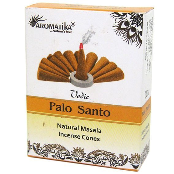 Vedic PALO SANTO Natural Masala Incense Cones, Aromatika (Ведик ПАЛО САНТО (Священное дерево), натуральные #1