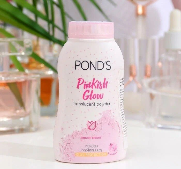 Рассыпчатая пудра Ponds Pinkish Glow Translucent Powder для лица парфюмированная лёгкая матирующая 50 #1