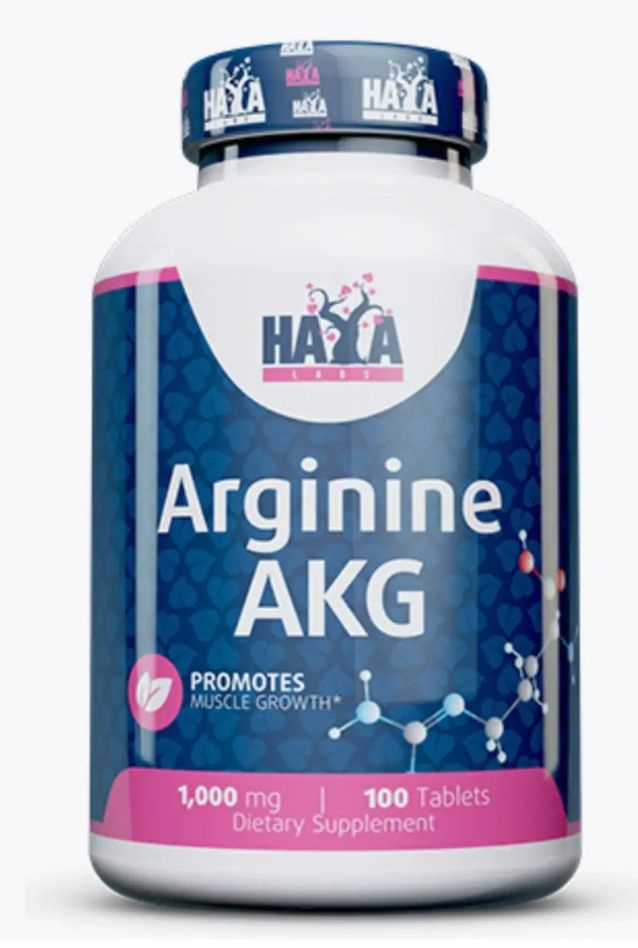 Haya Labs Arginine AKG 1000mg. Аргинин. 100 Tabs. #1