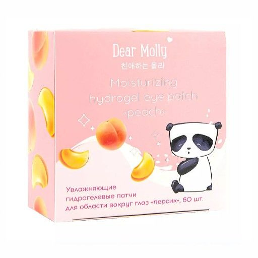 DEAR MOLLY Гидрогелевые патчи для области вокруг глаз "персик" Moisturizing Hydrogel Eye Patch Peach #1