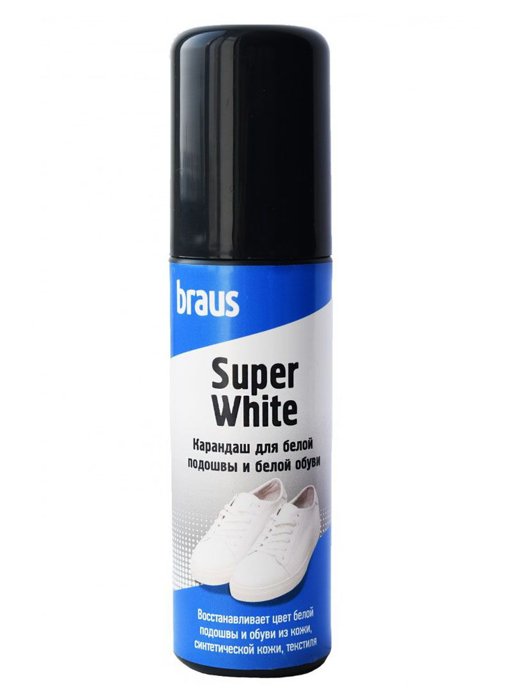 Карандаш для белой подошвы и обуви SUPER WHITE 75 мл #1