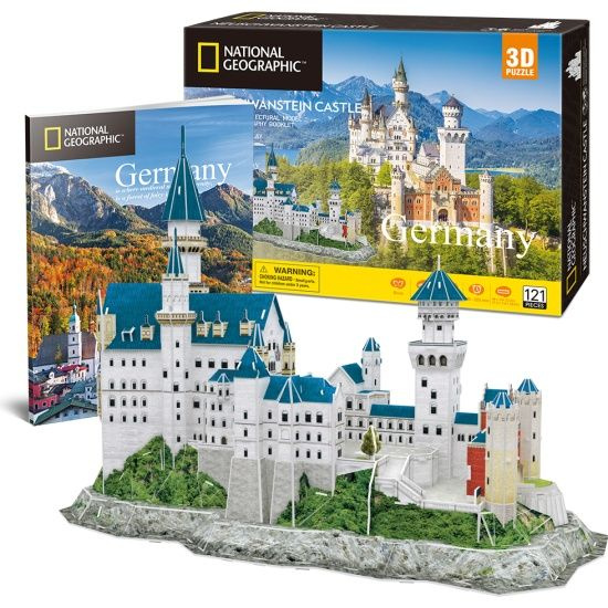 Пазл 3D CUBICFUN National Geographic Нойшванштайн, 121 деталь. #1