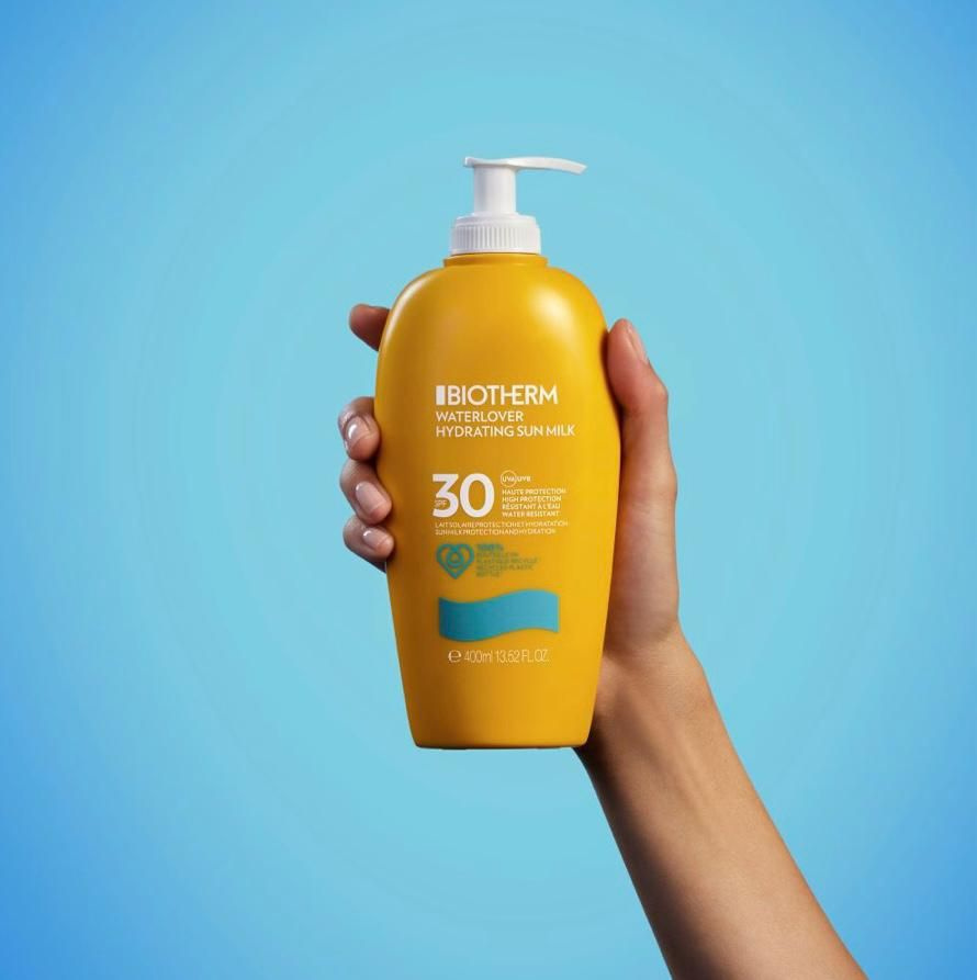 Солнцезащитное молочко для тела Биотерм Biotherm WATERLOVER HYDRATING SUN MILK SPF 30+, 400мл. Франция #1