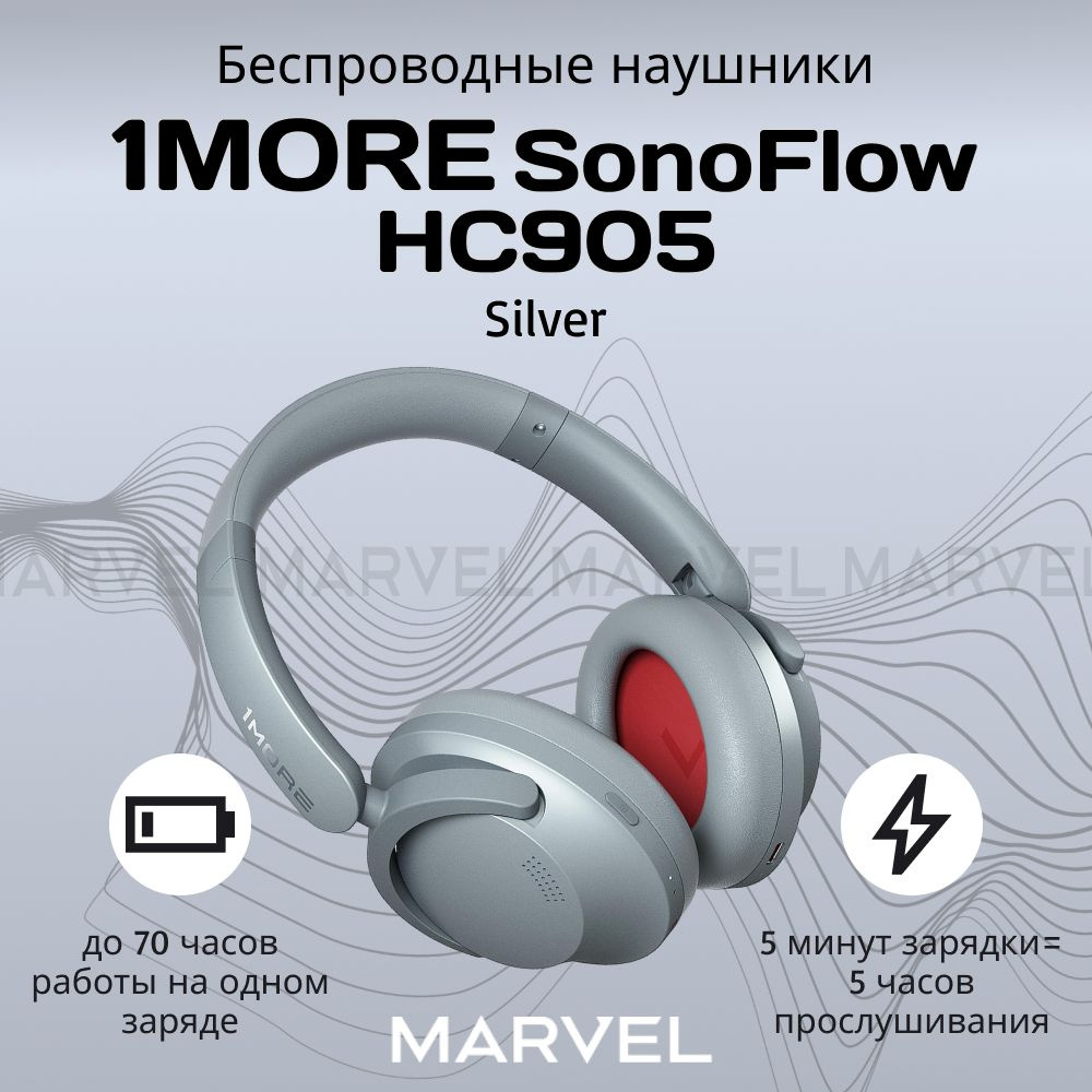 Беспроводные наушники Xiaomi 1MORE SonoFlow HC905 Silver #1