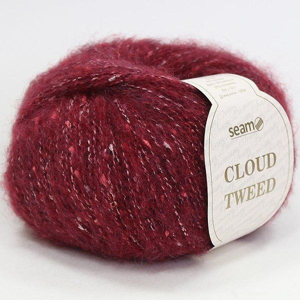 Пряжа Seam CLOUD TWEED 61068 вишня (2 мотка) #1