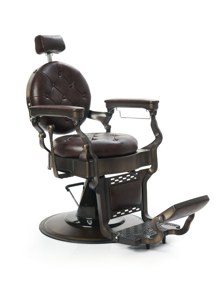 UGOL / Мужское барбер кресло (парикмахерское) "Royal Dark", коричневый  #1