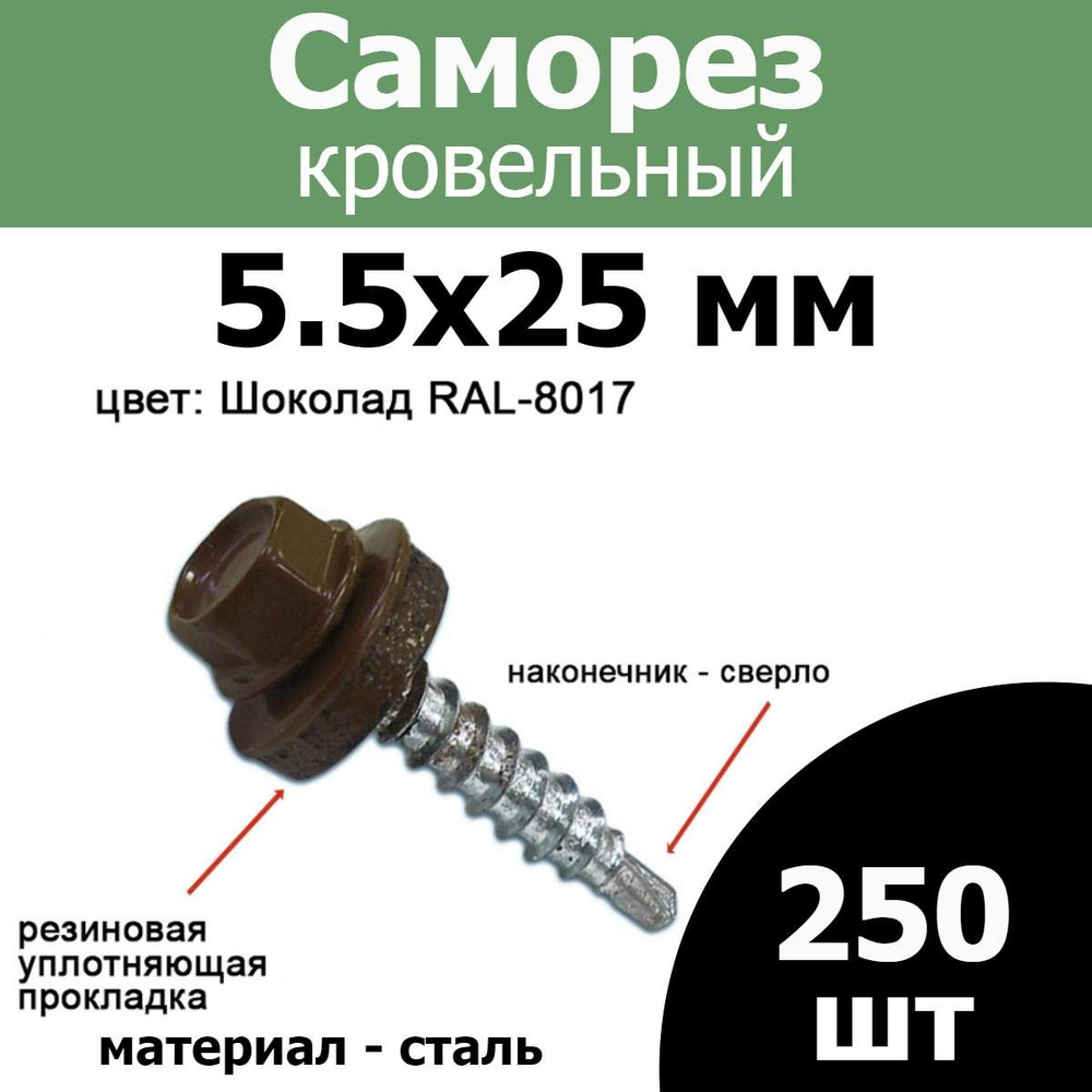 FIXER Саморез 5.5 x 25 мм 250 шт. #1