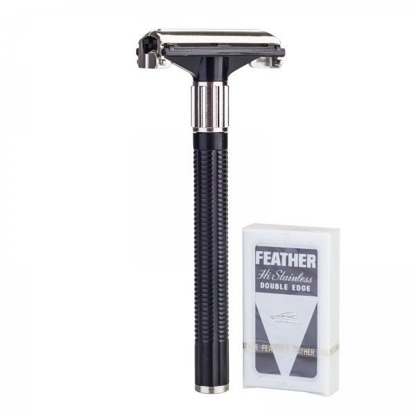 Двусторонний бритвенный станок Feather Double Edge Razor (No. 800-1B) #1