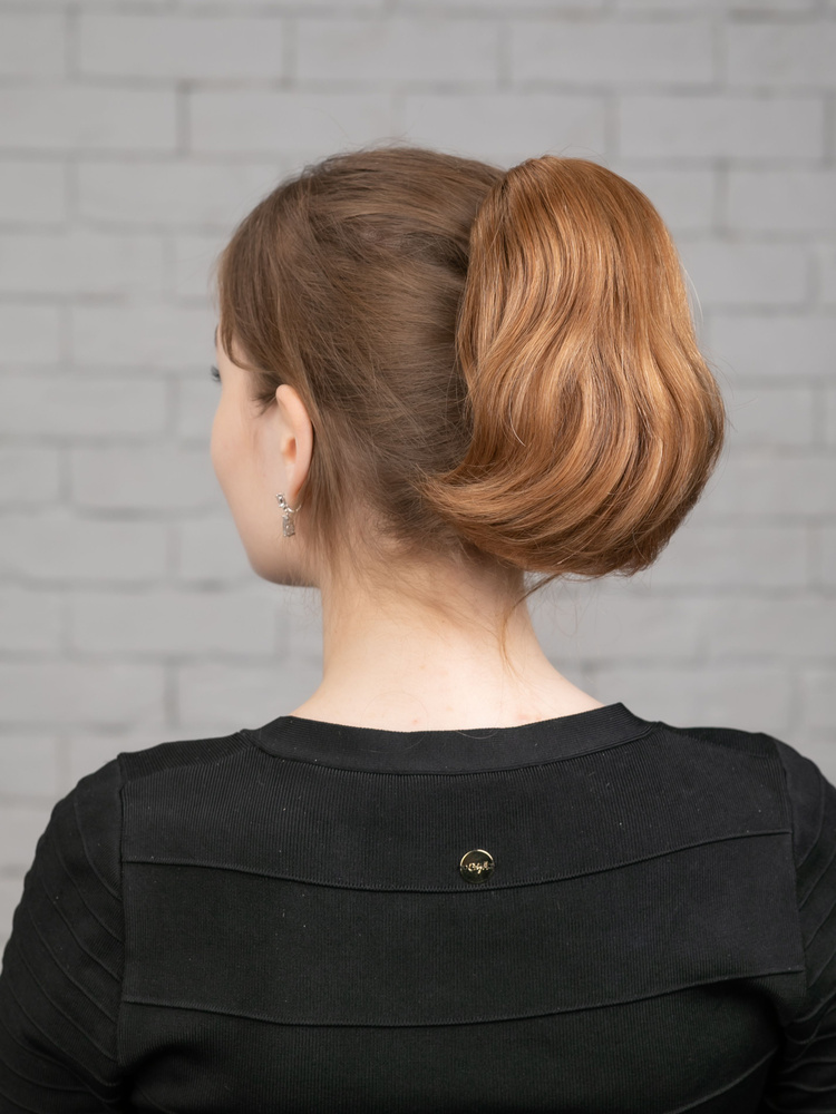 WigStar Шиньон из натуральных волос на заколке-краб, 20 см. #1