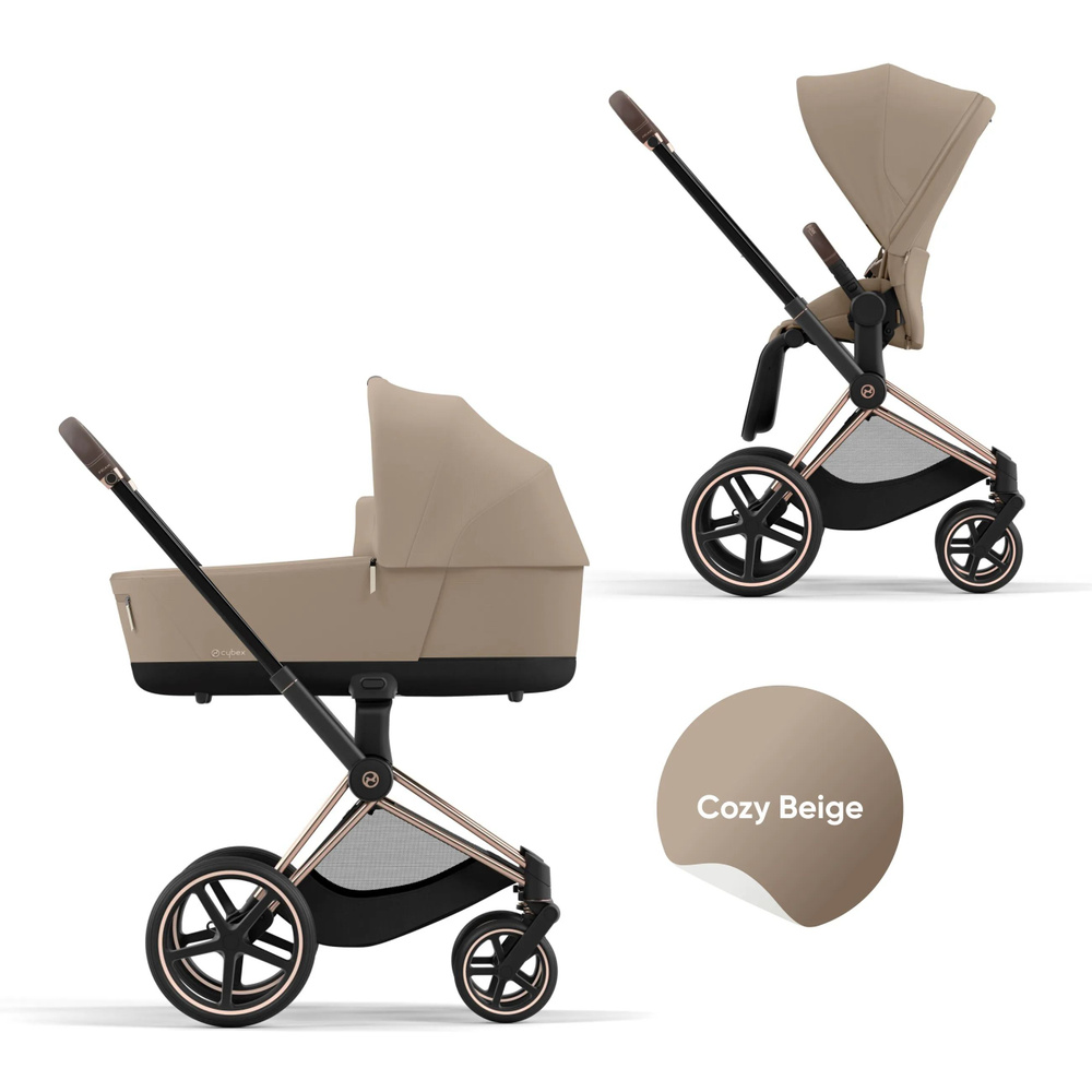 Cybex Priam IV Коляска 2 в 1, шасси Rose Gold/Cozy Beige #1