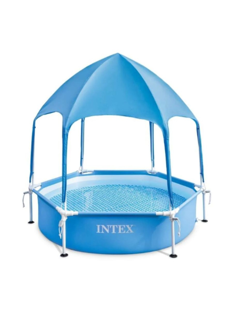 Детский каркасный бассейн с навесом Intex 28209, 183x38 см #1