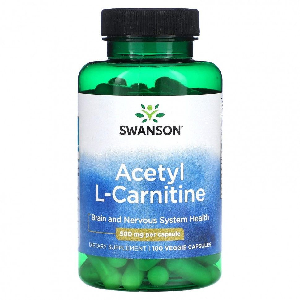Жиросжигатель Swanson Acetyl L-Carnitine 500 мг 100 капсул #1