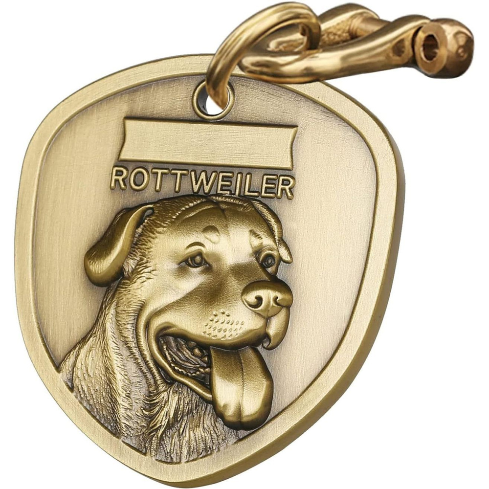 Винтажная медная идентификационная бирка для домашнего животного ...