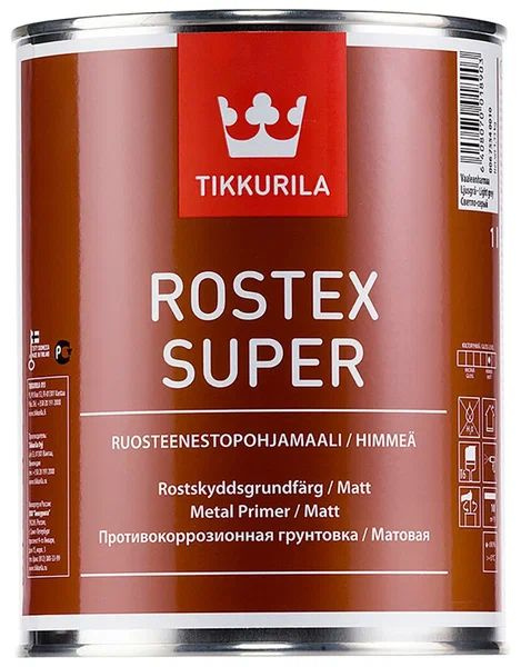 Tikkurila Rostex Super,1 л., светло-серый #1