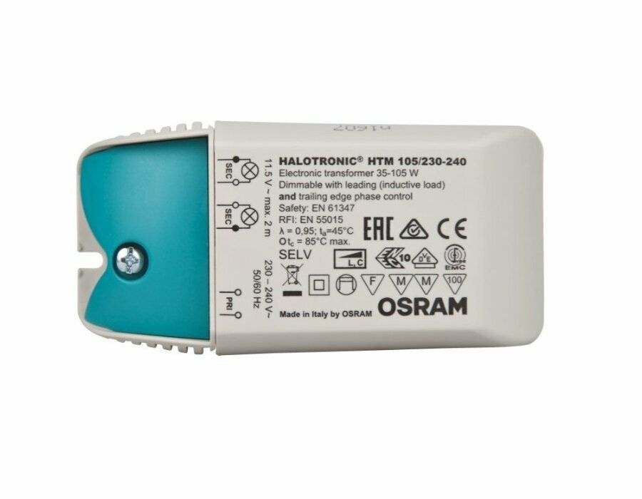 Трансформатор Osram Halotronic HTM 105/230-240 электронный регулируемый 35-105 Вт  #1