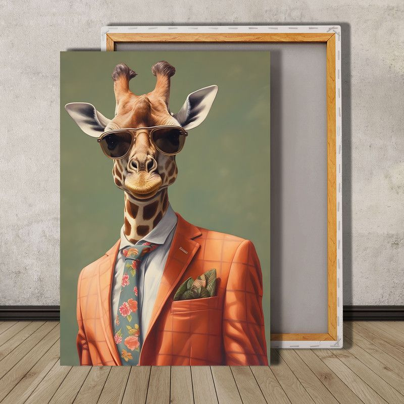 BloomHym Картина "Забавный жираф (18)", 30  х 20 см #1