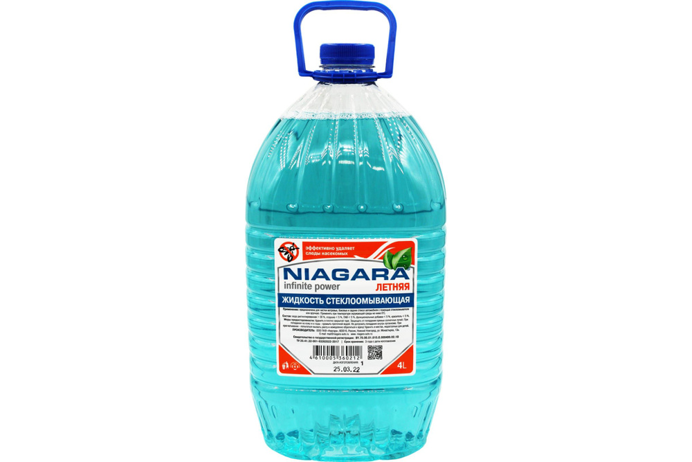Жидкость омывания стекол NIAGARA 4 л, летняя 001006010008 #1