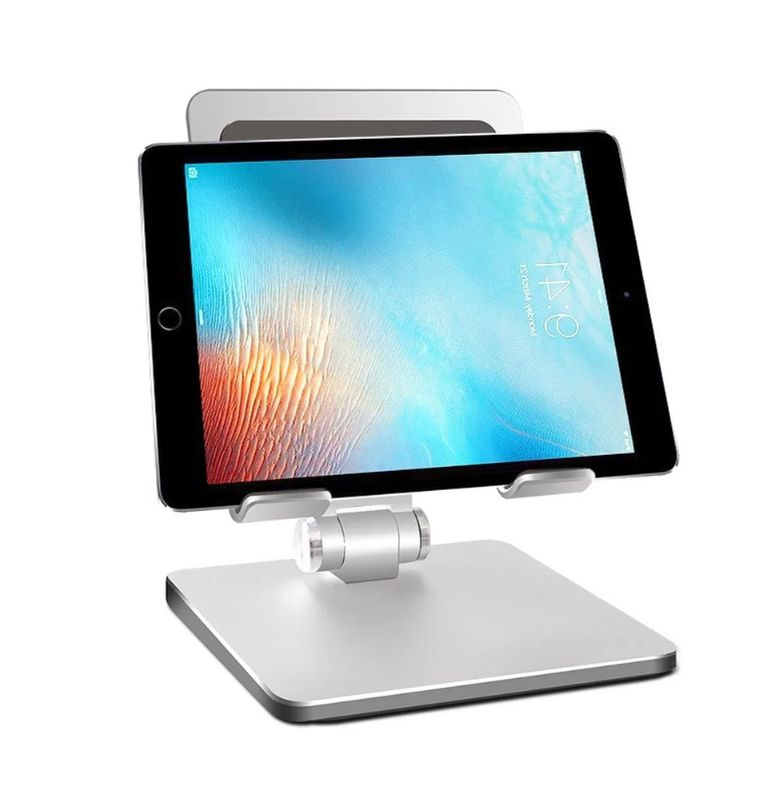 Компактная легкая подставка для ноутбука Mypads A147-897 для всех моделей планшетов серебристая  #1