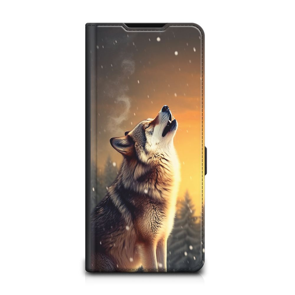 Чехол-книжка на Tecno Camon 30 4G/Tecno Camon 30 5G / Текно Камон 30 4G/Текно Камон 30 5G с принтом "Воющий #1