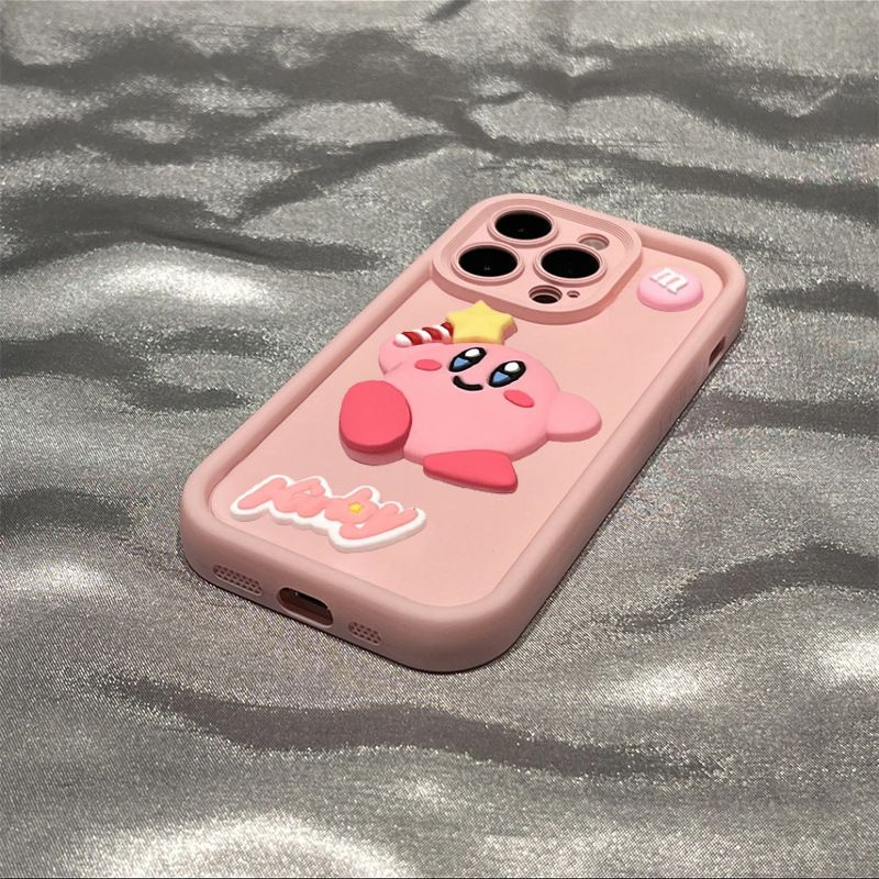 3D чехол Kirby розовый для айфона 11 / IPhone 11 #1