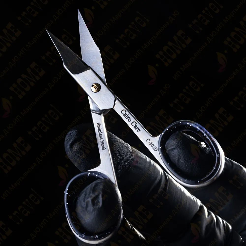 ножницы маникюрные острые для кутикулы профессиональные , ручная заточка, длина лезвия 22 мм.  #1