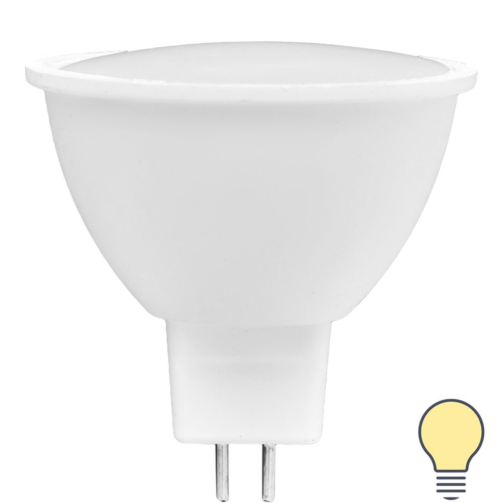Лампа светодиодная Volpe JCDR GU5.3 220-240 В 5 Вт Эдисон матовая 500 лм теплый белый свет  #1