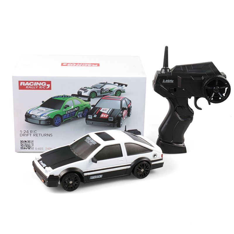 Машинка радиоуправляемая AE86. Дрифт RC Car 1:24, Беспроводное управление 2.4G, два комплекта шин, бесплатное #1