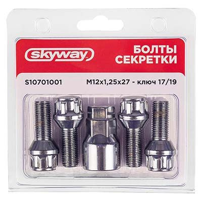 Skyway Болты-секретки М12 х 1,25, 27 мм, 5 шт. #1