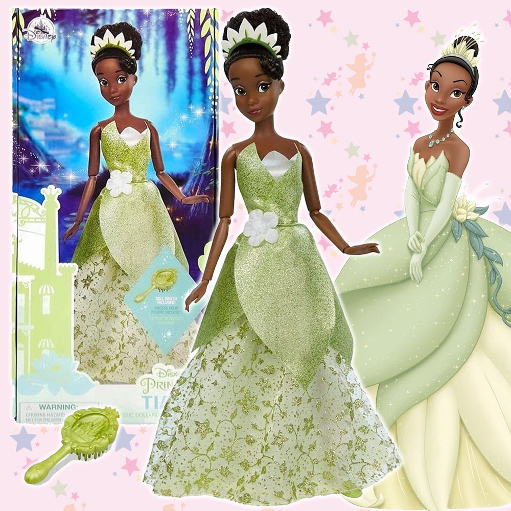 Кукла принцесса Тиана Disney Tiana классическая с аксессуарами  #1