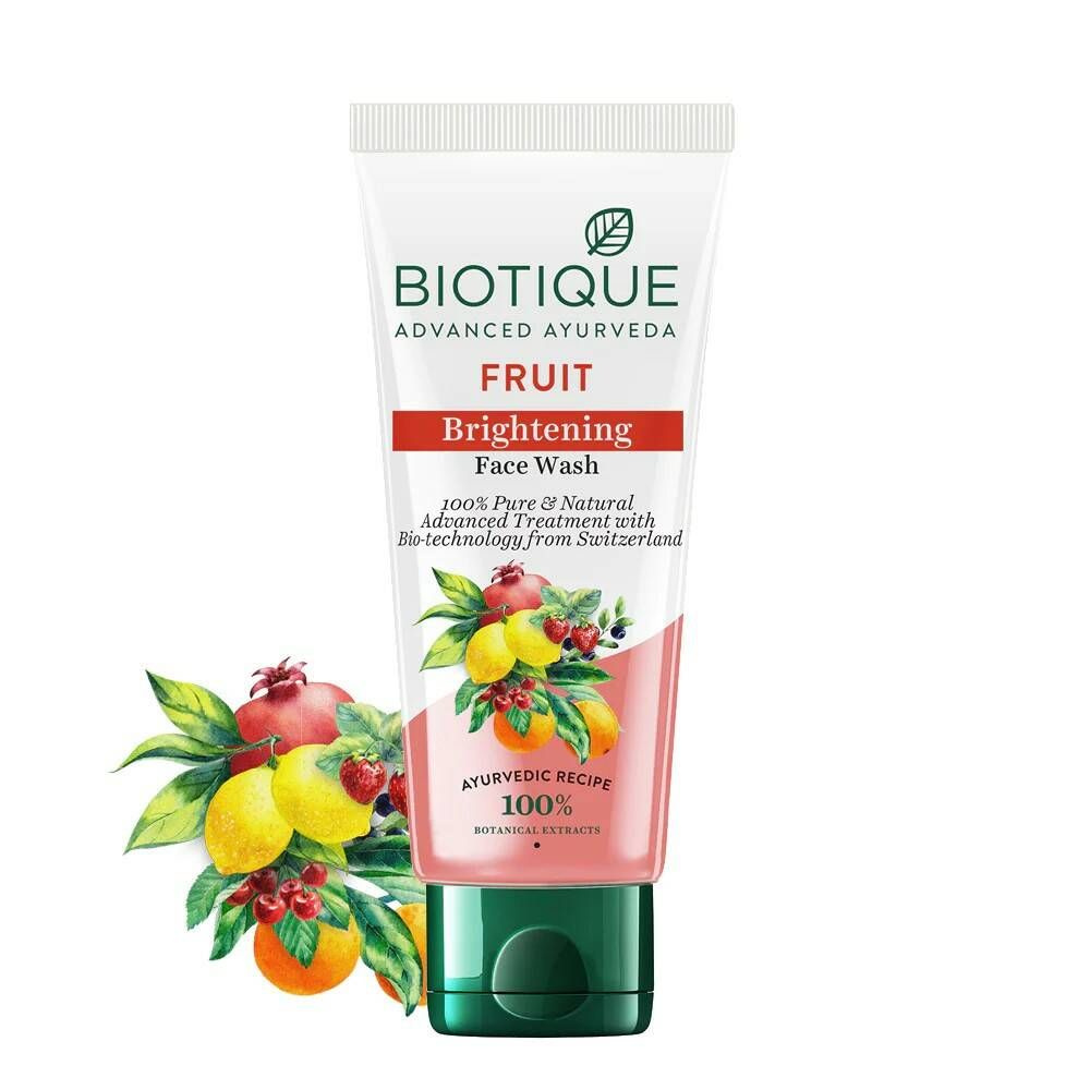 FRUIT, Brightening Face Wash, Biotique (ФРУКТЫ, Осветляющий гель для умывания, Биотик), 50 мл.  #1