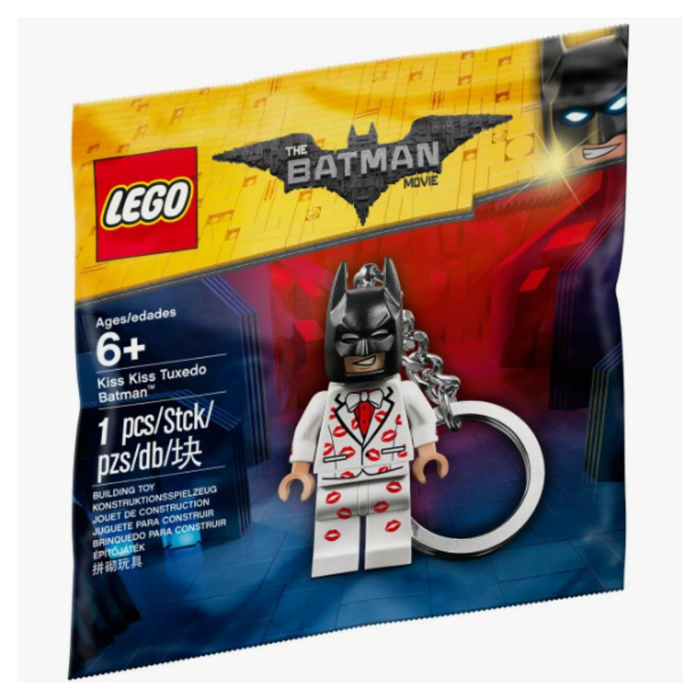 Конструктор LEGO Super Heroes 5004928 Брелок для ключей Поцелуи Бэтмена в смокинге  #1