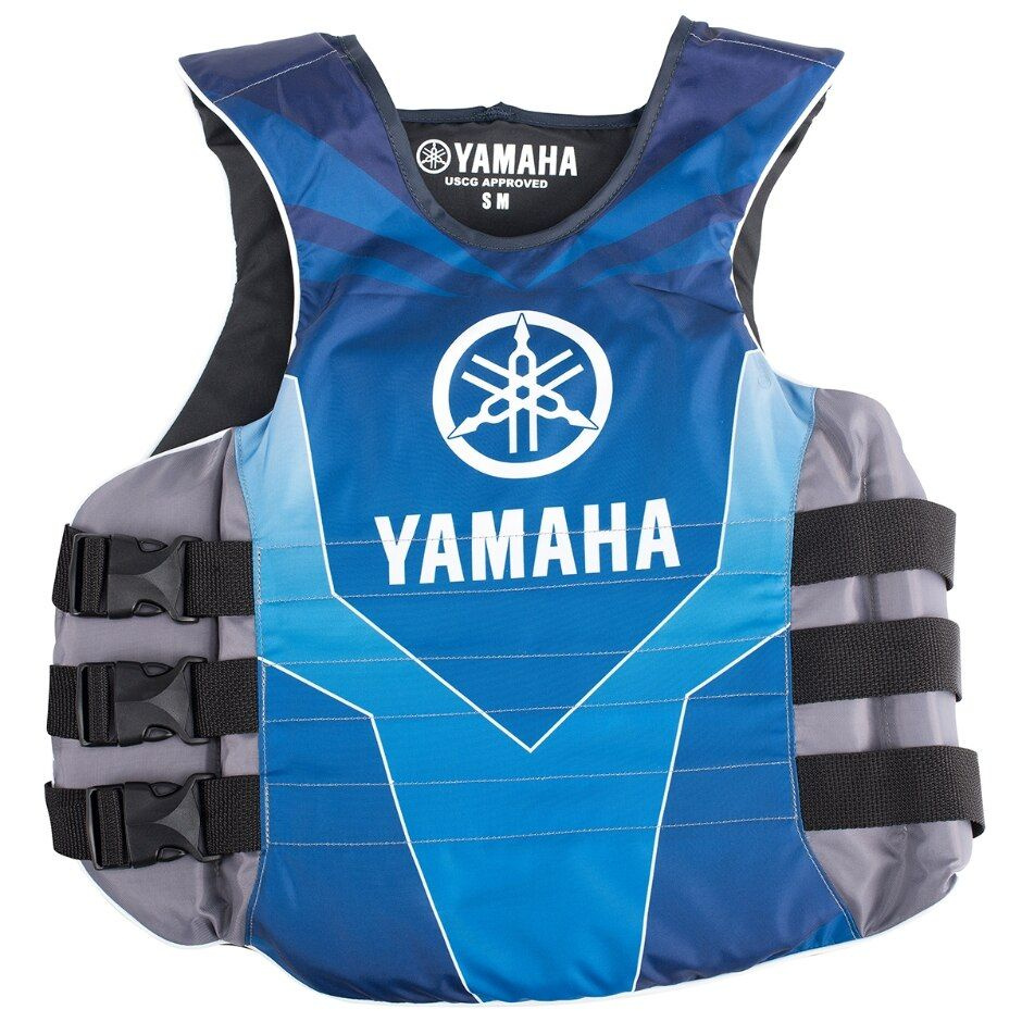 Жилет страх. Yamaha 18VSE Nylon (L-XL, сине-серый, боковая застежка)  #1