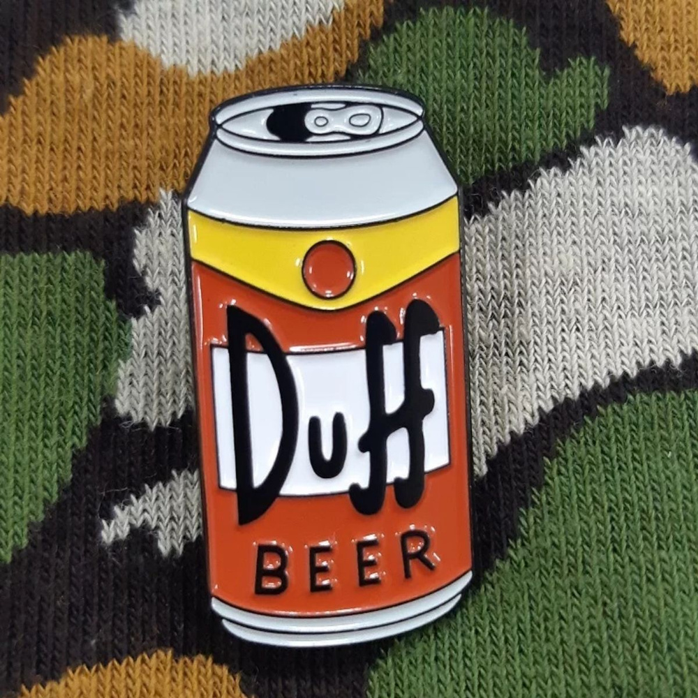 Значок металлический Duff Beer р-р 3х1,5см #1