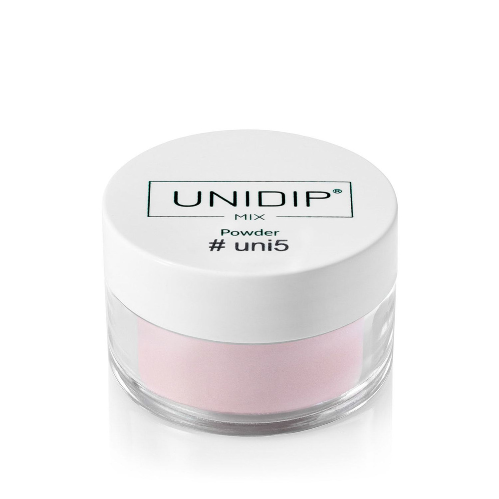 UNIDIP #uni5 Дип-пудра для покрытия ногтей без УФ 14 г #1
