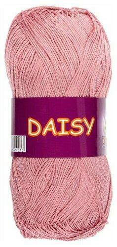 Пряжа Daisy (Vita cotton),цвет 4427 розовый, 5 мотков, 50гр/295м,100% хлопок двойной мерсеризации,Индия #1