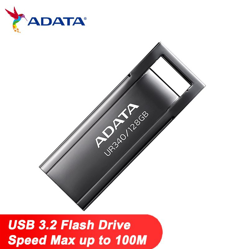 ADATA USB-флеш-накопитель AROY-UR340-128G 128 ГБ, темно-серый #1