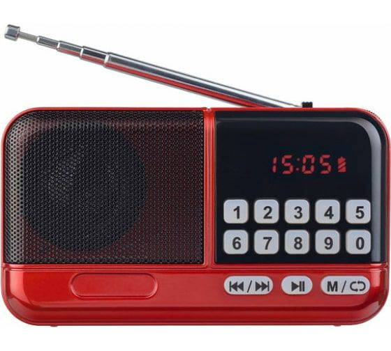Радиоприемник карманный цифровой Perfeo Aspen, 3 Вт, FM-радио 87.5 - 108.0 МГц, USB microSD 3,5 мм, шнурок, #1