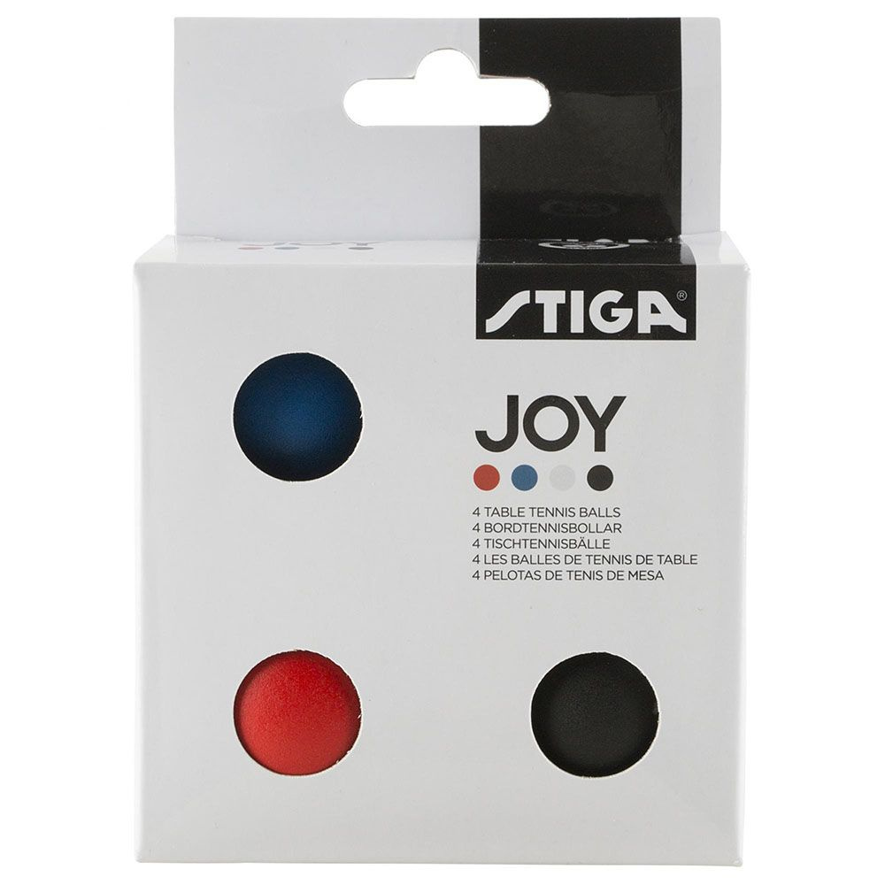 Мячи для настольного тенниса Stiga Joy, 1110-5240-04, диаметр 40+мм, упаковка 4 шт  #1