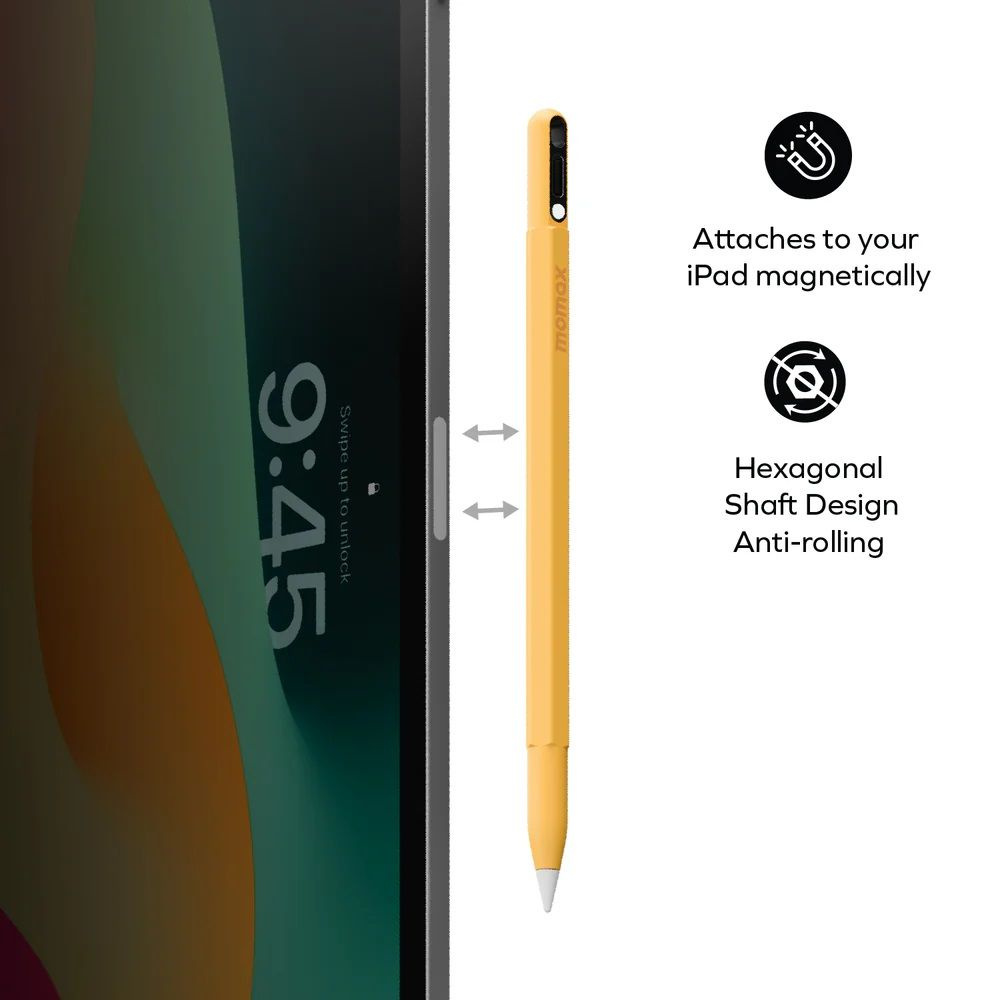 Стилус для Apple iPad Momax Mag.Link Pop Magnetic Active Stylus Pen - Yellow #1