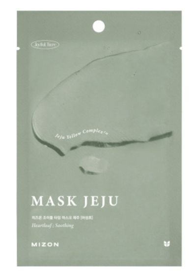 Mizon Успокаивающая тканевая маска для лица с экстрактом хауттюйнии Joyful Time Mask Jeju Heartleaf, #1