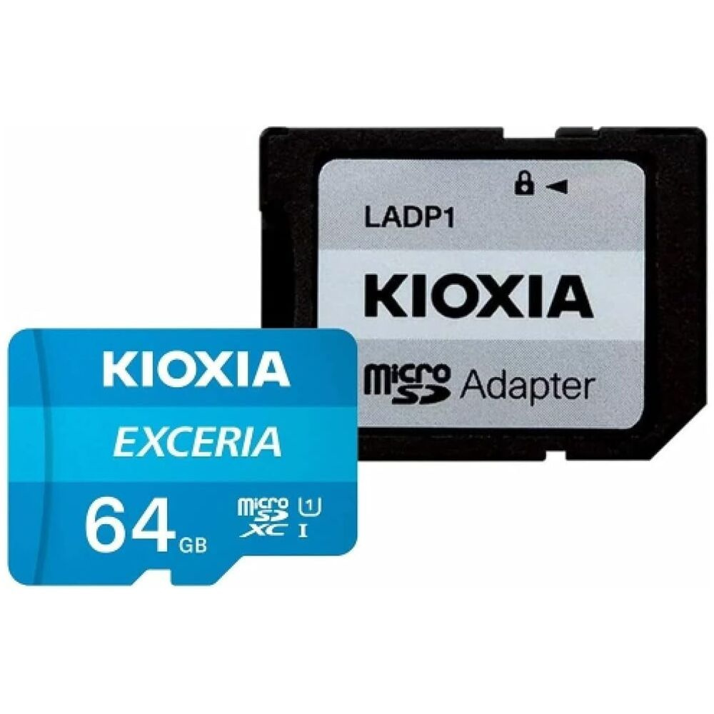 Карта памяти Micro SecureDigital 64Gb Kioxia Exceria G2 SDXC class 10 (LMEX1L064GG2) + SD адаптер  #1