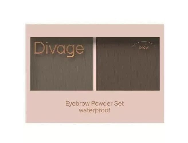 Тени для бровей DIVAGE Waterproof Brow Powder Set, №02 #1