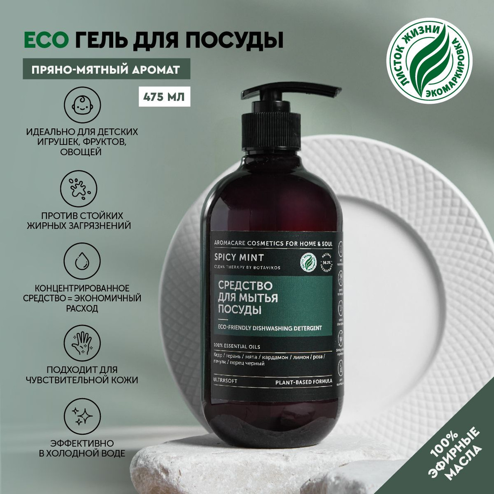 Botavikos Средство для мытья посуды SPICY MINT, 475 мл #1