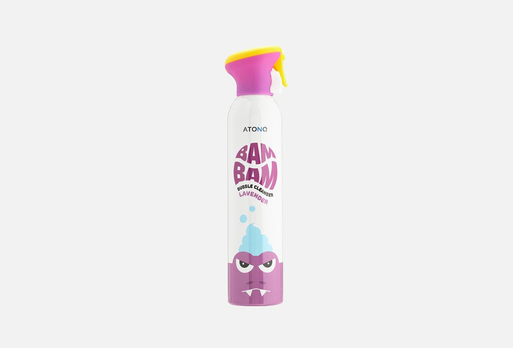 Детское средство для умывания лица и тела с ароматом лаванды atono2 bam bam bubble cleanser lavender, #1