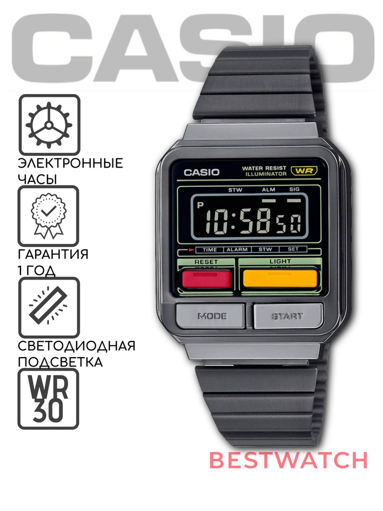 Мужские наручные часы Casio A120WEGG-1B #1